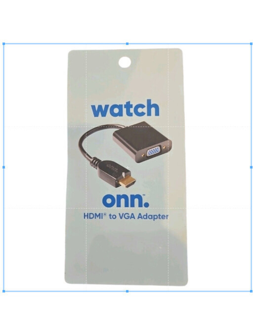 onn. Male HDMI to Female VGA Gold Plated Adapter New in package